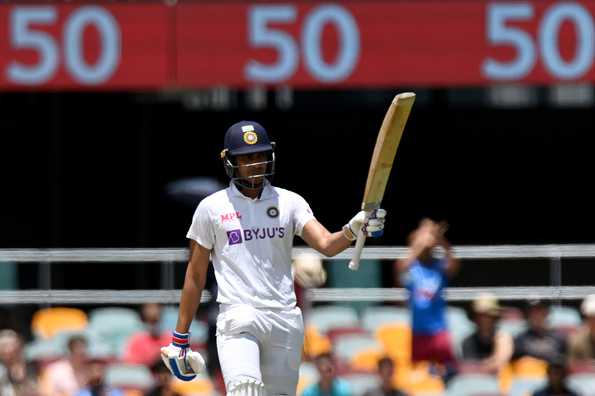 Gill scored his second Test fifty