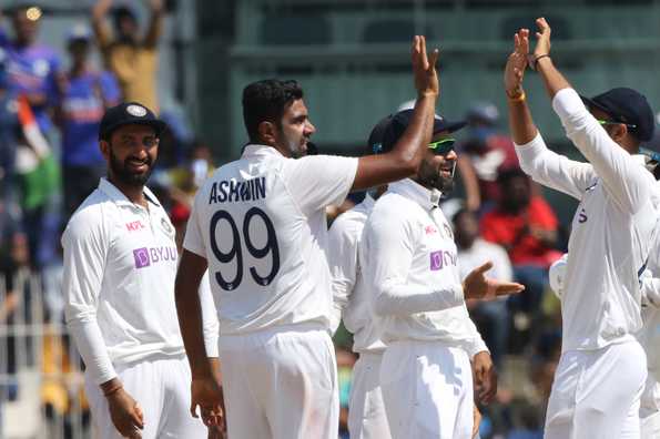 R Ashwin and Axar Patel chipped away with regular wickets