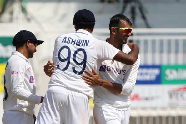 Ashwin and Axar had three wickets each as England slipped to 116 for 7.