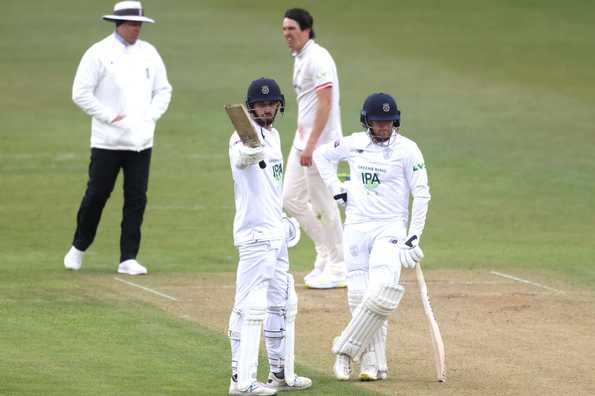 James Vince ended the day unbeaten on 168.