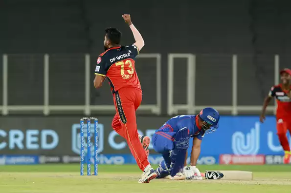 Siraj earned RCB a one-run victory