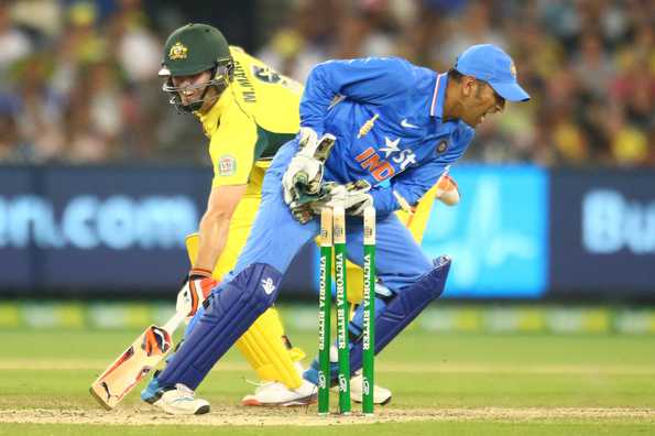 MS Dhoni's razor-sharp reflexes were on display again.