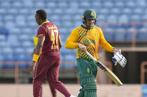 Quinton de Kock scored a 43-ball 60 in vain