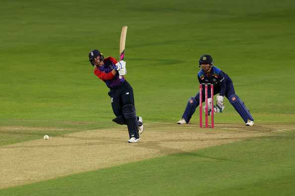 England won in the end with eight balls to spare.