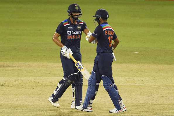 Chahar and Bhuvneshwar shared an unbeaten 84-run stand for the 8th wicket