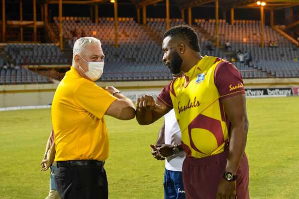 A non-playing member of West Indies side tested positive.