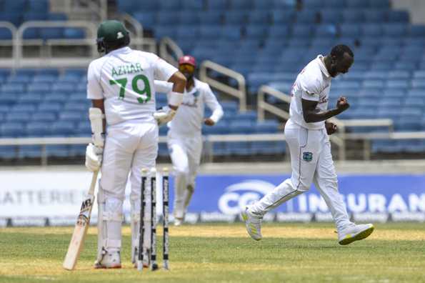 Roach picked up both wickets that fell on third morning.