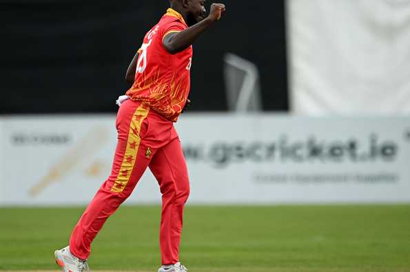 Luke Jongwe took 3/29 in Zimbabwe's consolation win.