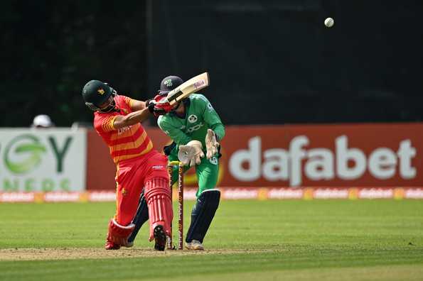 Sikandar Raza provided Zimbabwe a late push with his brisk knock of 59 off 44