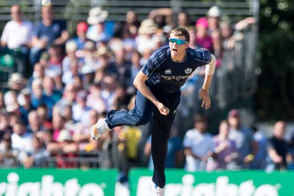 Leask first picked 3 for 19 and then scored a half-century to lead Scotland to a four-wicket win.