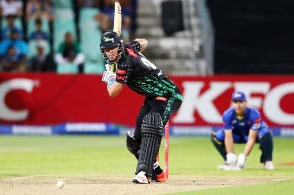 Kevin Pietersen hit 27 off just 10 deliveries as the Dolphins beat the Cape Cobras by five runs in a knock-out eliminator.