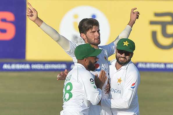 Shaheen picked three wickets towards the end of the day