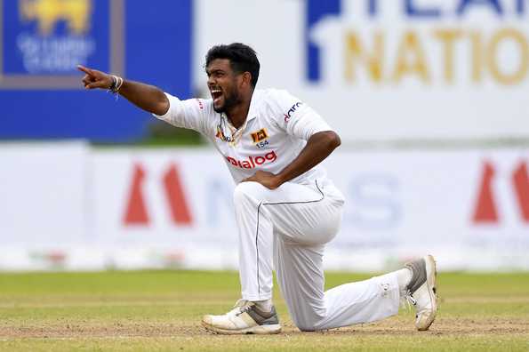 Mendis, Jayawickrama and Embuldeniya picked all ten wickets to fall. 