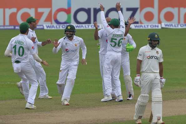 Bangladesh kept losing wickets at regular intervals.