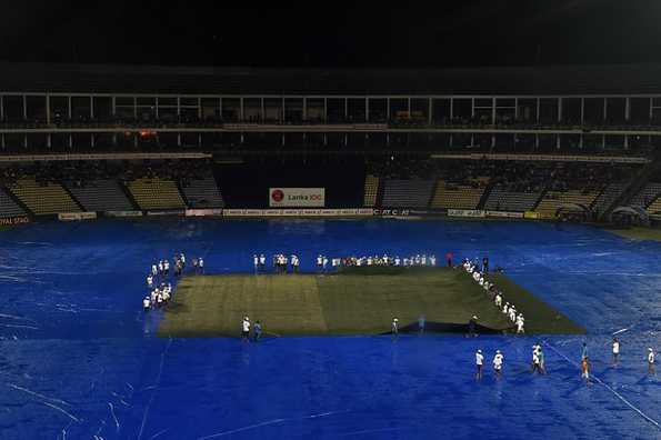 Rain delayed the start of the opening T20I