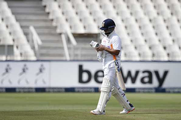 Rishabh Pant got a third-ball duck in the second innings while trying to charge down against Rabada who was in the midst of a hostile spell