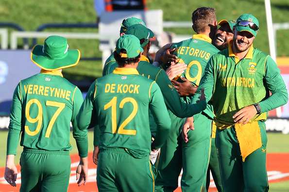 South Africa managed to win by just four runs.