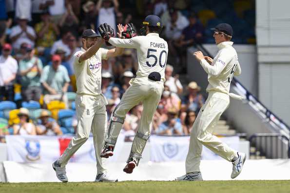 England picked two wickets in the morning session