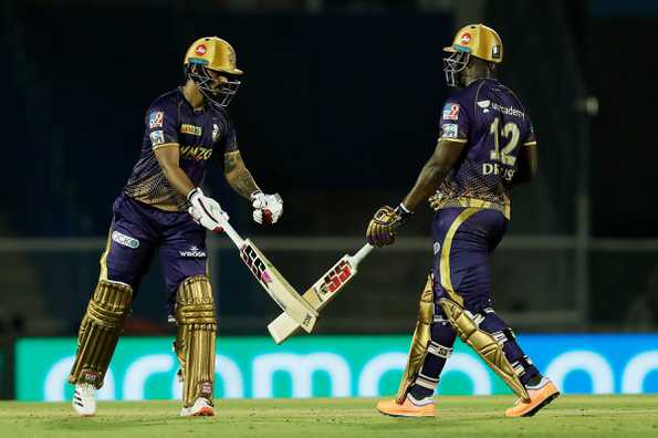 Russell and Rana powered KKR to a challenging score.