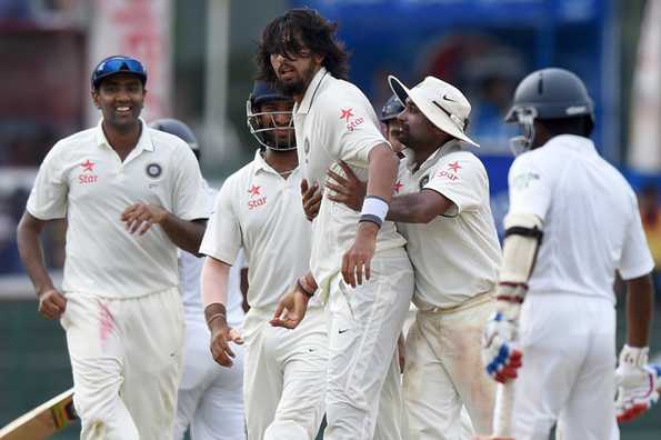 A fired up Ishant dismissed two Sri Lankan batsmen early and gave them a send-off each.