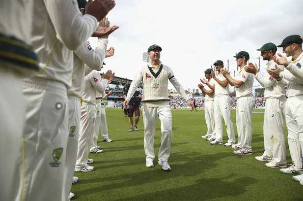 Michael Clarke was given a Guard of Honour at the end of the fifth Ashes Test.