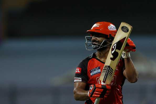 Rahul Tripathi's 76 was the highest individual score for SRH in this IPL