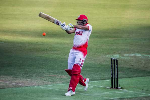 [File pic] Babar Hayat scored his second List A hundred to help Hong King return to the top spot.