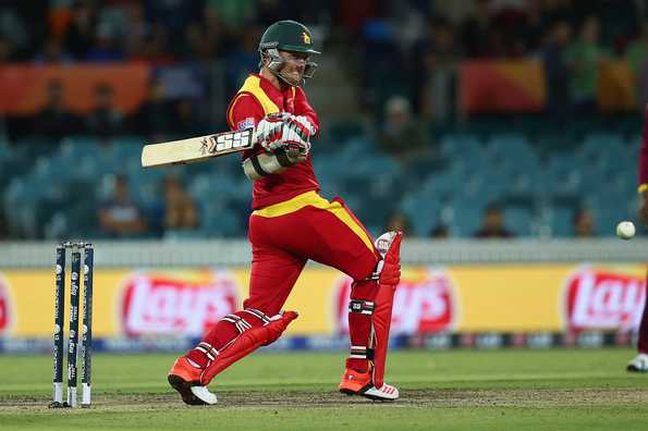 Craig Ervine's unbeaten century in the first ODI has given Zimbabwe a chance to complete a rare series win.