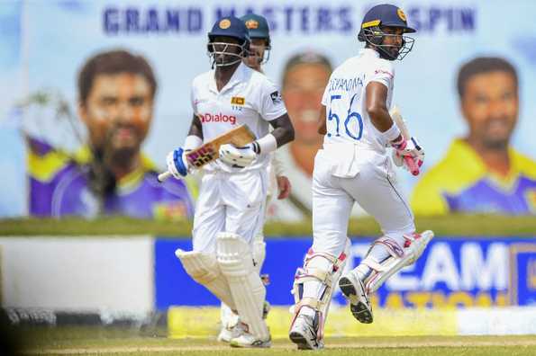 Mathews and Chandimal added an unbeaten 76-run stand