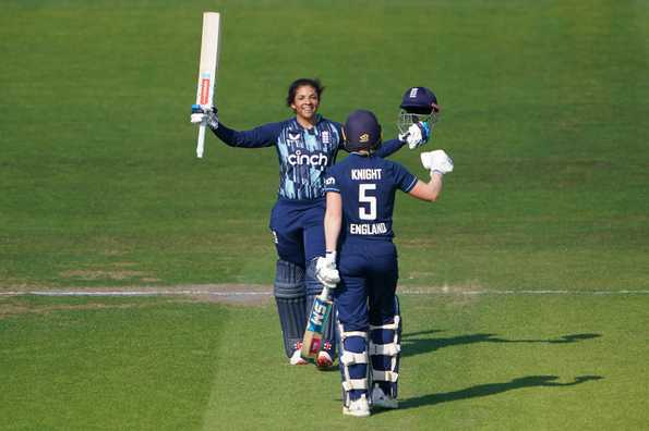 Led by Sophia Dunkley's maiden ODI century - a 93-ball 107 - England secured a second win on the bounce against South Africa, at the County Ground in Bristol