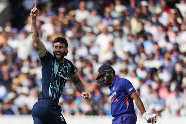 Reece Topley dominated the Indian batting lineup in the second ODI.