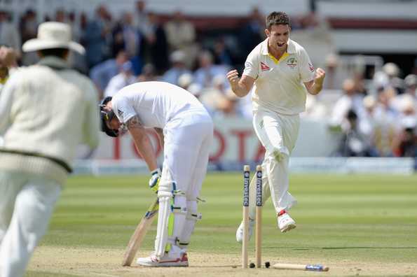 Mitchell Marsh struck crucial blows to dismiss Ben Stokes and Alastair Cook