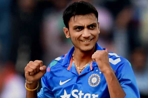 Axar Patel was named man of the match for his three for 17.