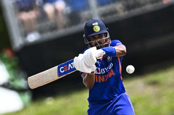 Shreyas Iyer struck a 40-ball 64