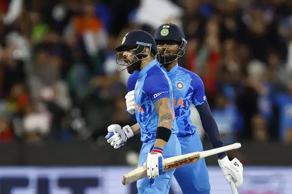 Virat Kohli and Hardik Pandya were involved in a 113-run stand - the highest partnership for any wicket for India vs Pakistan in T20Is