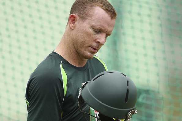 Chris Rogers was struck on the helmet during a training session.