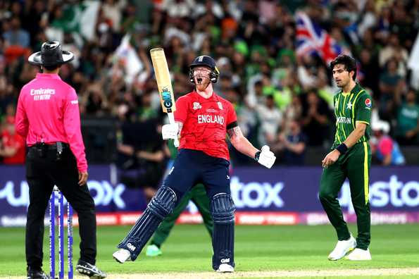 An unbeaten 52 off 49 by Ben Stokes helped England clinch the title