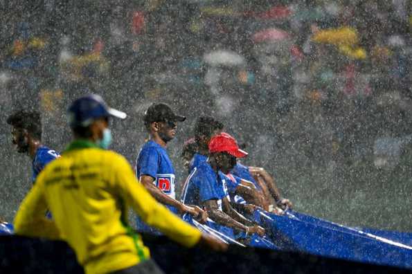 Afghanistan maintained their 1-0 lead over Sri Lanka after rain forced the abandonment of the second ODI in Pallekele