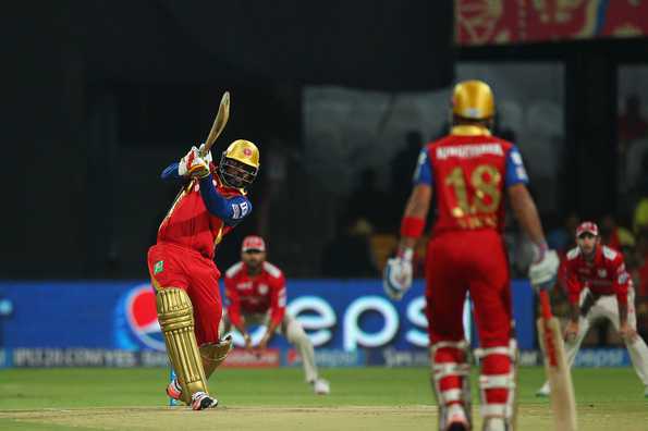 Gayle was dropped twice during his innings of 117 off 57 balls.