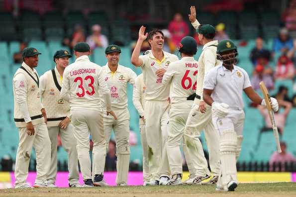 Cummins and Hazlewood shared five wickets between them. 