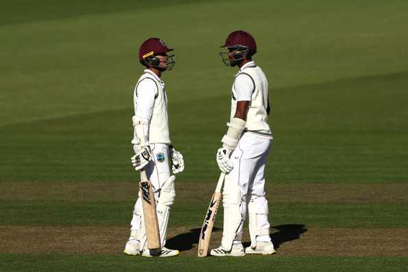 Kraigg Brathwaite and Tagnarine Chanderpaul stroked unbeaten half-centuries