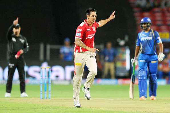 Mitchell Johnson, Sandeep Sharma and Anureet Singh picked up five out of the seven MI wickets during the game on Sunday.