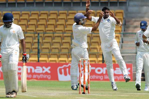 The left-arm spinner finished with figures of 2/93 at the end of the third day's play.