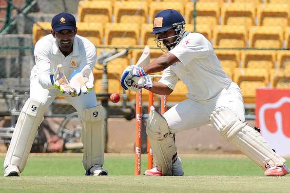 Jadhav scored 78 to help Rest of India take the first innings lead against Karnataka.