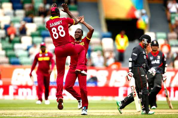 Jason Holder and Jerome Taylor ran through UAE's top order reducing them to 26 for five