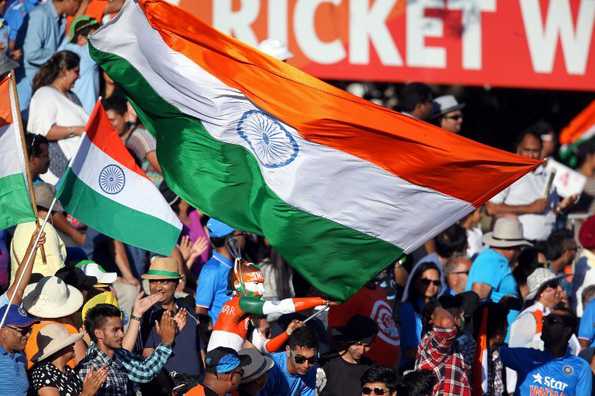 Seddon Park was covered in sea of Indian flags and shirts.