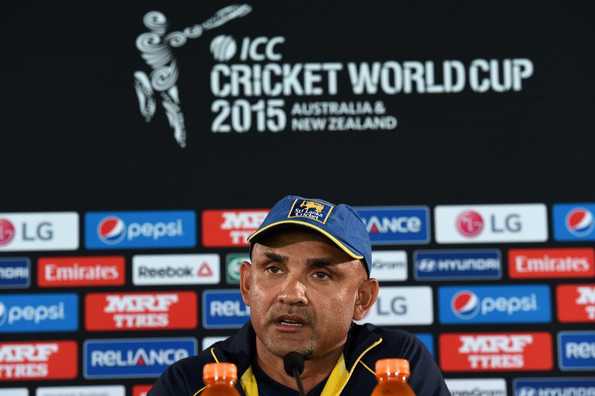 Marvan Atapattu at the pre-match press conference.