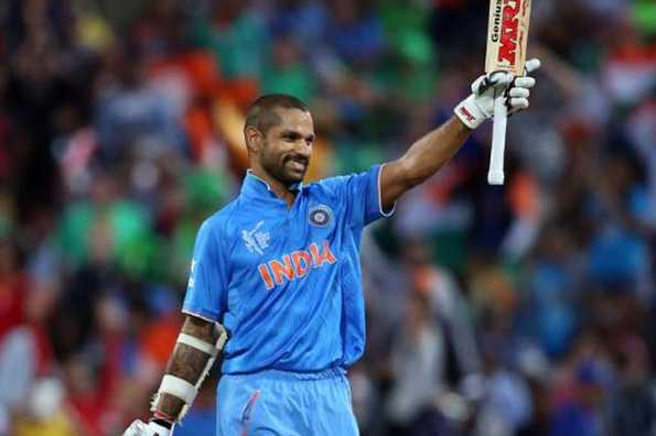 Shikhar Dhawan scored his second World Cup century.