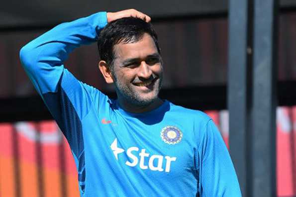 Dhoni was facing a net bowler whose delivery kicked up suddenly and brushed his forearm.