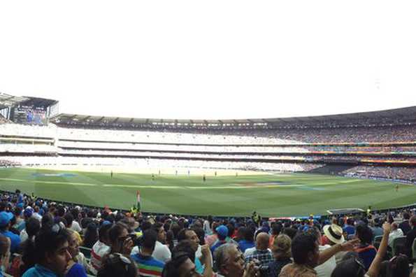 Fans at the MCG during India v South Africa game. (Photo courtesy Shabad Thadani)